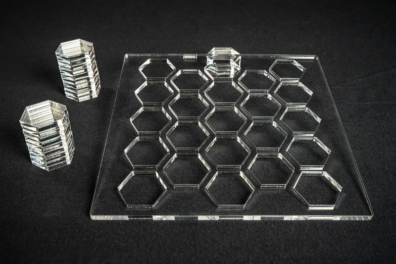 Frässchablone - Wabenstruktur 50mm