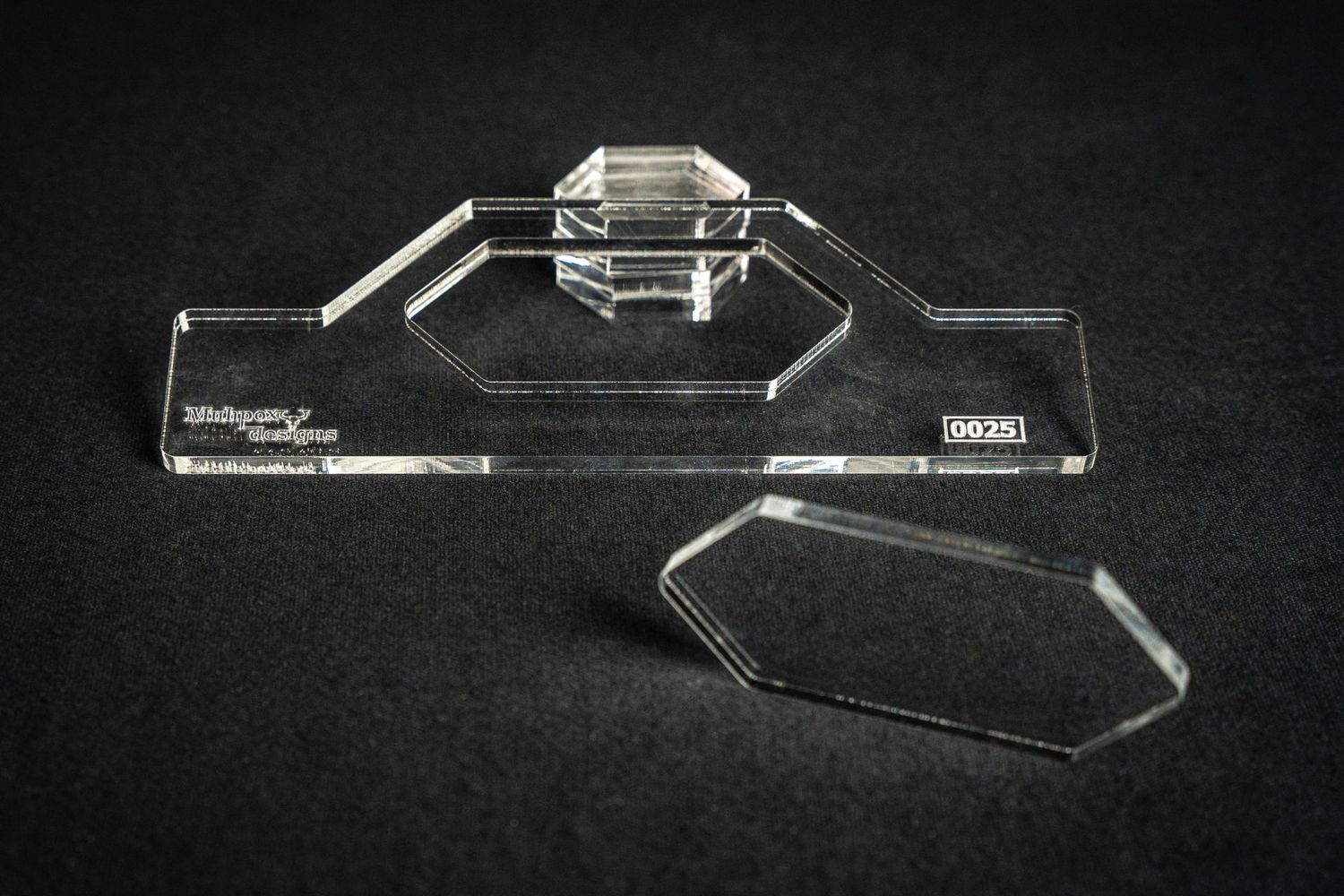 Frässchablone Handlauf2 Brettchen 250 x 90mm