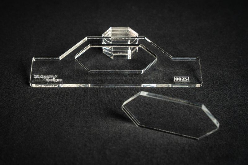 Frässchablone Handlauf2 Brettchen 250 x 90mm