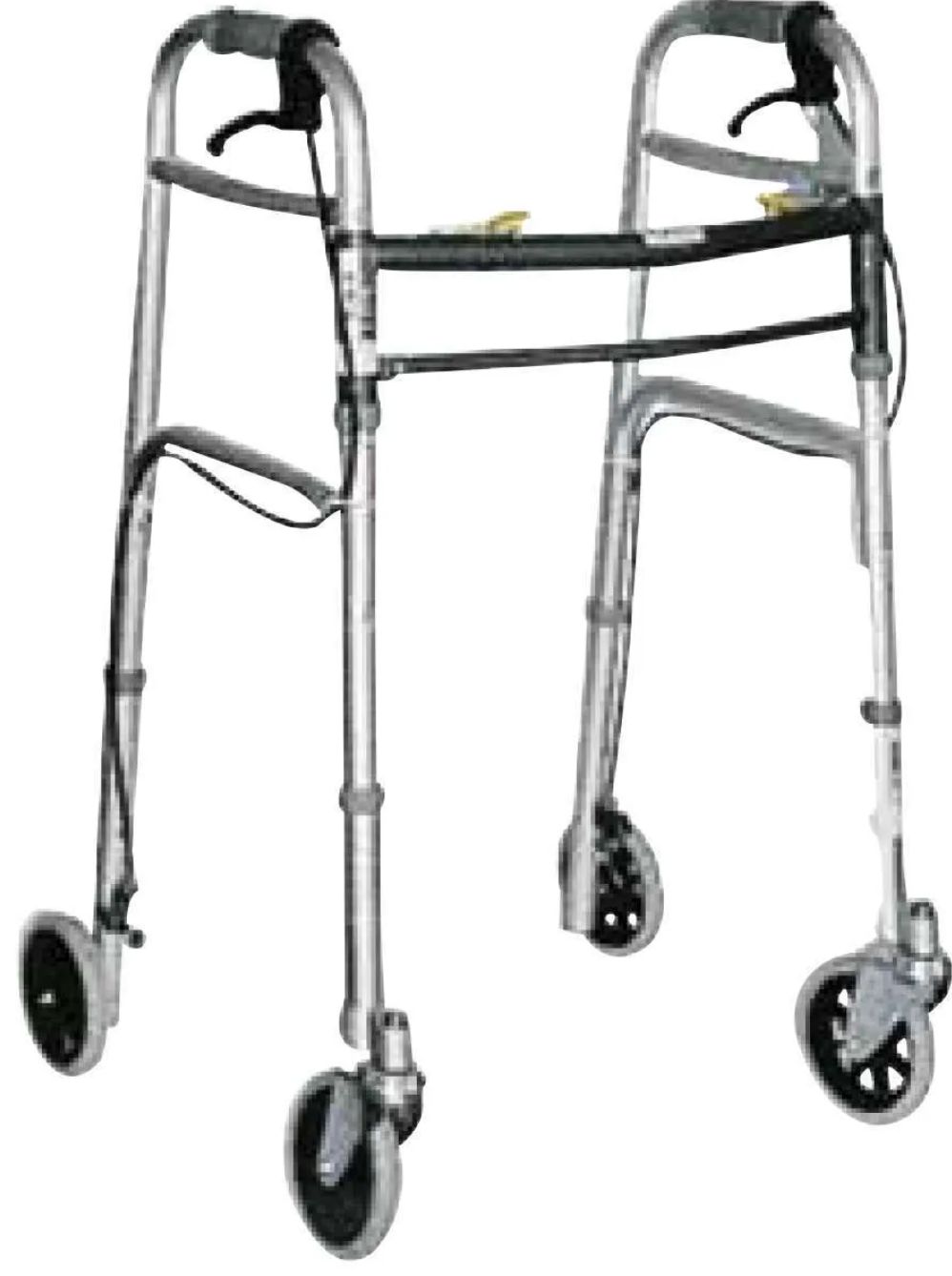 Deambulatore duralluminio 4 ruote da 5″ (mm 127), con freno Deambulatore duralluminio 4 ruote da 5″ (mm 127), con freno