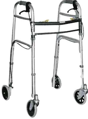 Deambulatore duralluminio 4 ruote da 5″ (mm 127), con freno Deambulatore duralluminio 4 ruote da 5″ (mm 127), con freno