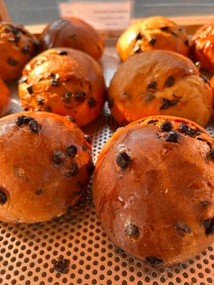 Brioche met chocolade