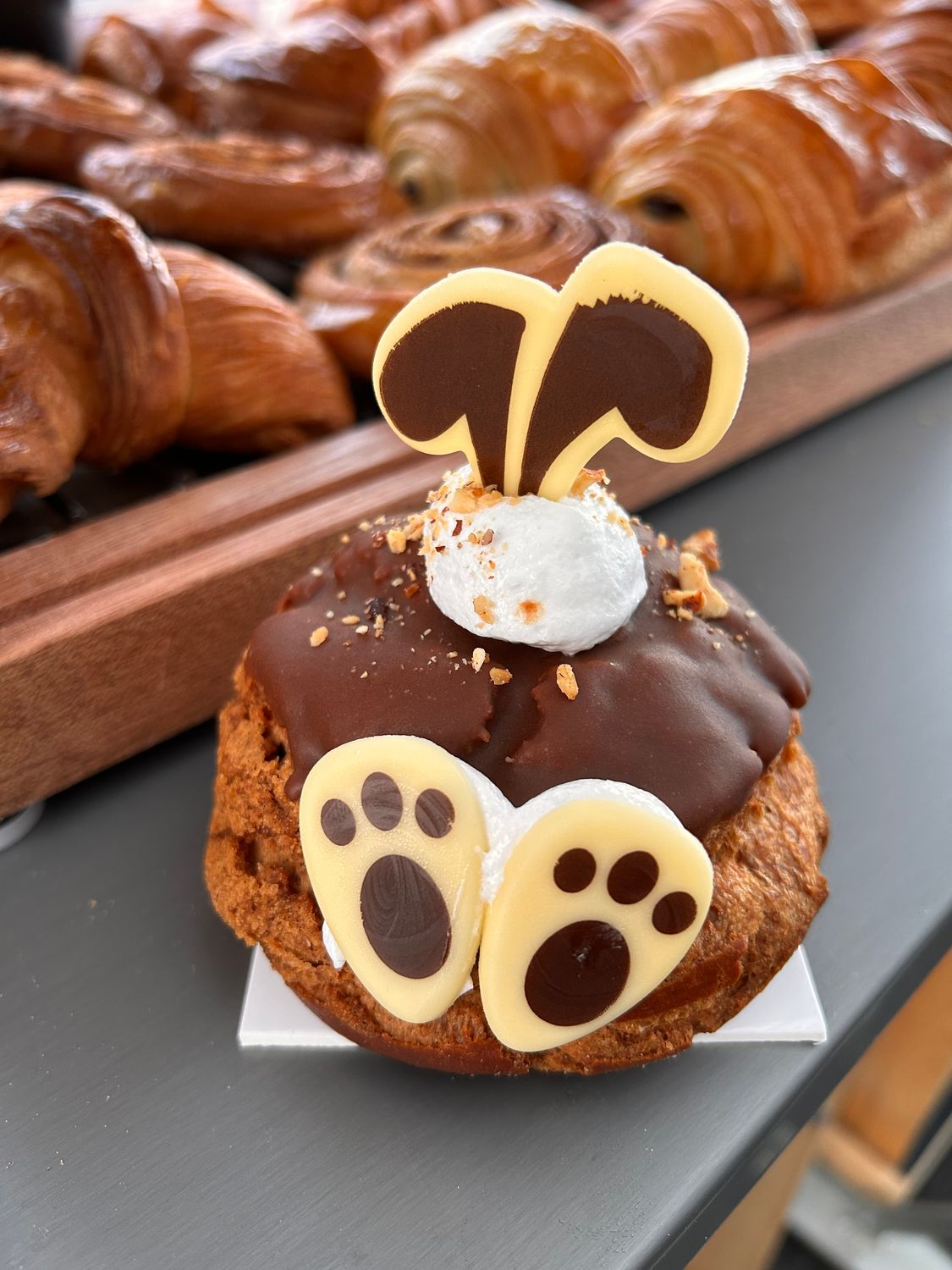 Koffie &amp; praline choux