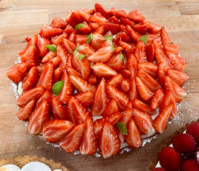 Croute aardbei (6p)