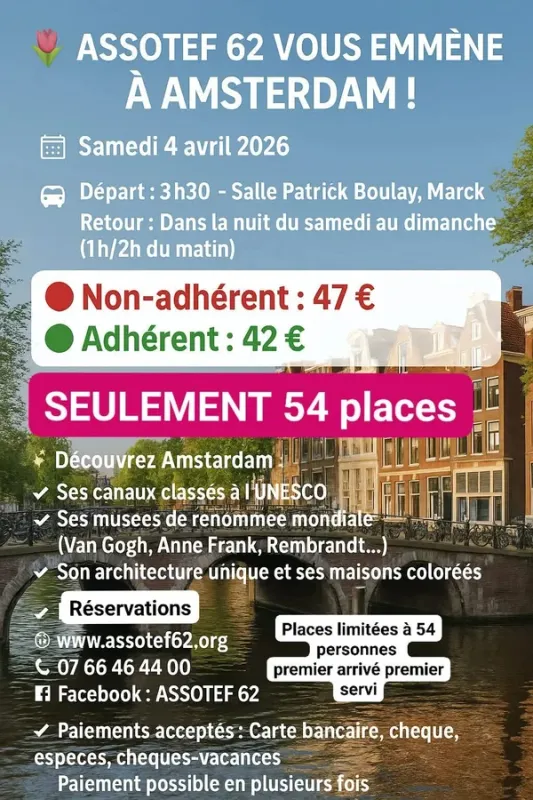 Sortie amsterdam assotef 62