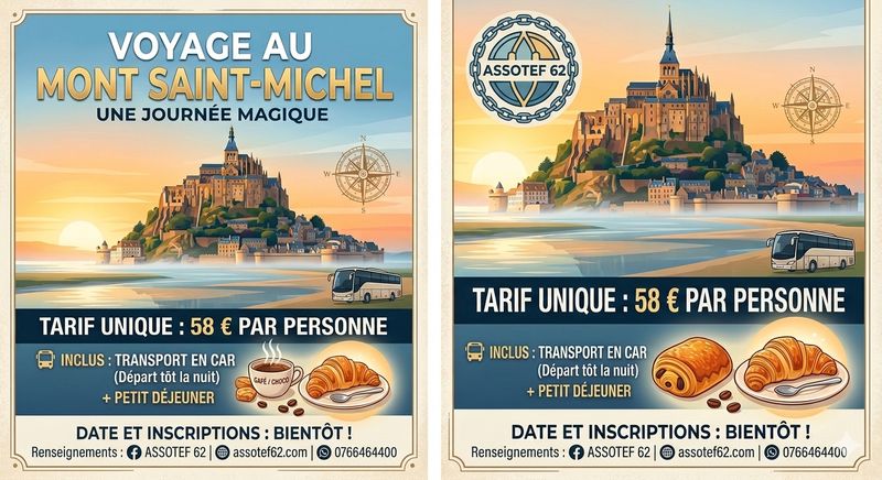TICKET Voyage au Mont Saint-Michel - Journée Magique