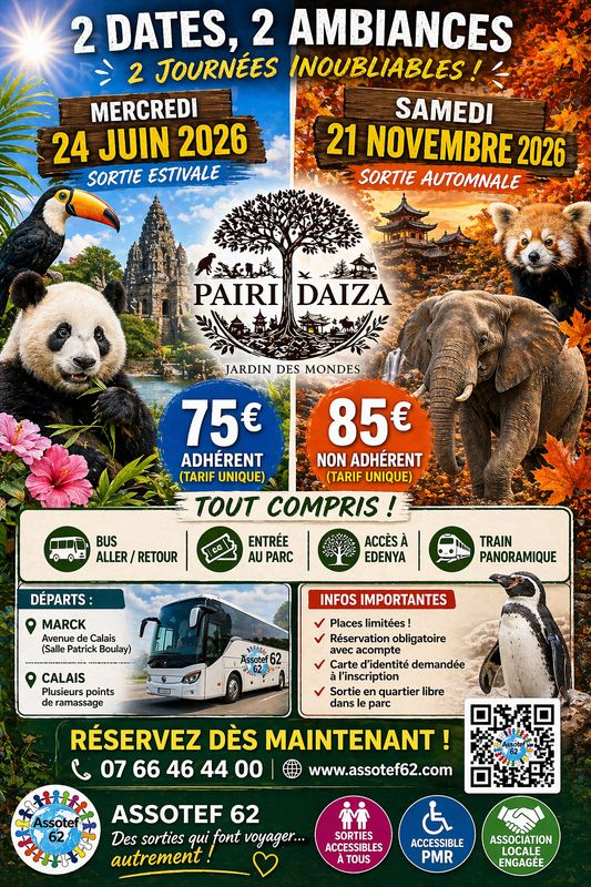 🐼 Sortie exceptionnelle à Pairi Daiza