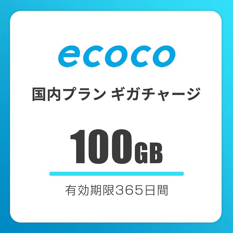 ecocoギガチャージ(ecoco stick wifi TD10)