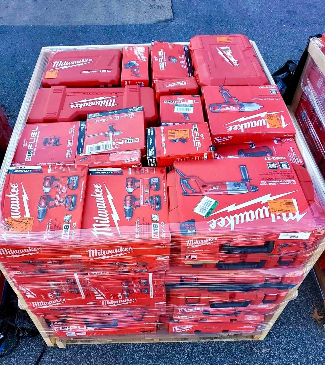 Milwaukee 60-Piece Power Tools Pallet – Mixed Tools Lot