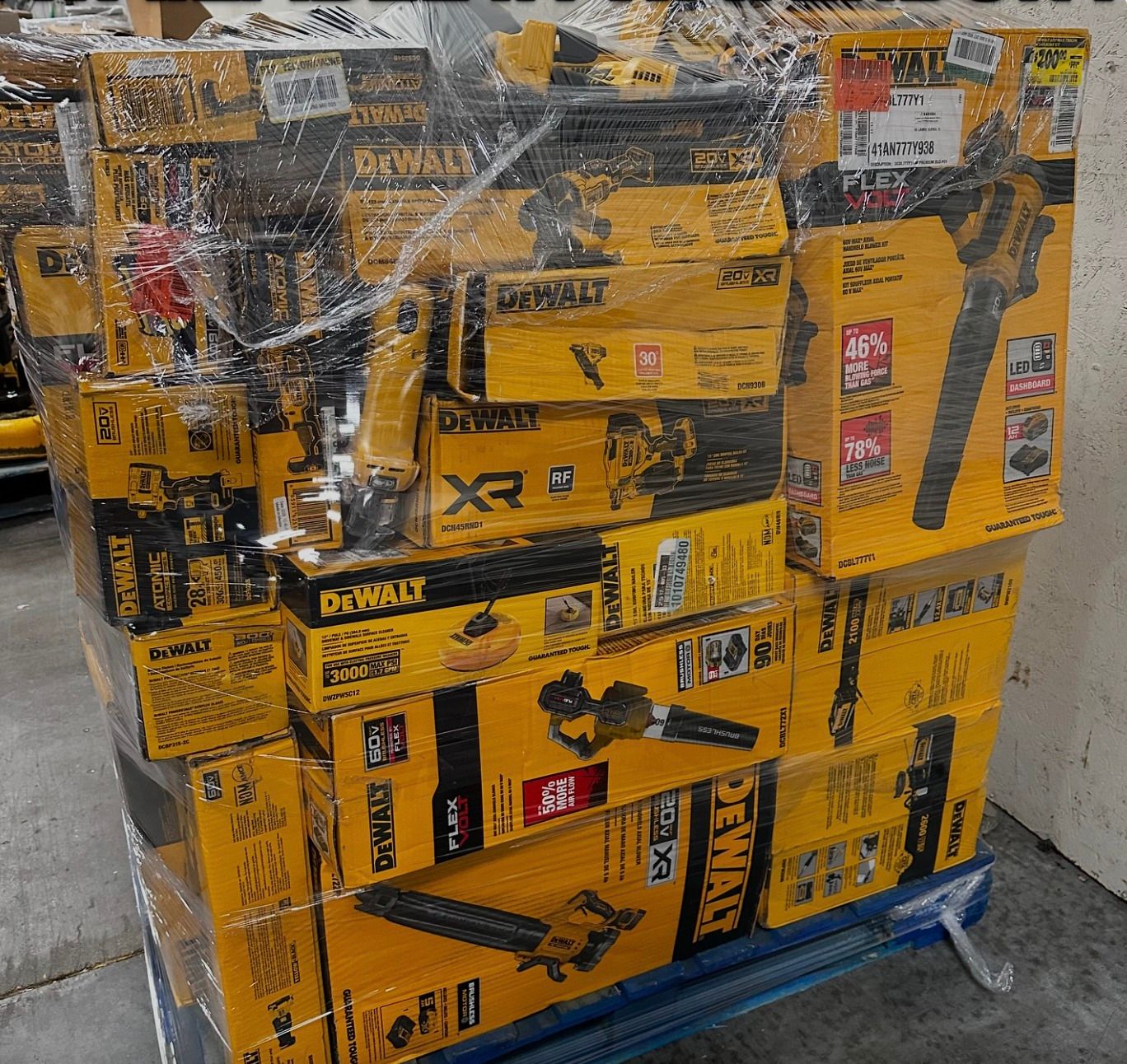 DeWalt 60-Piece Power Tools Pallet – Contractor Tool Lot