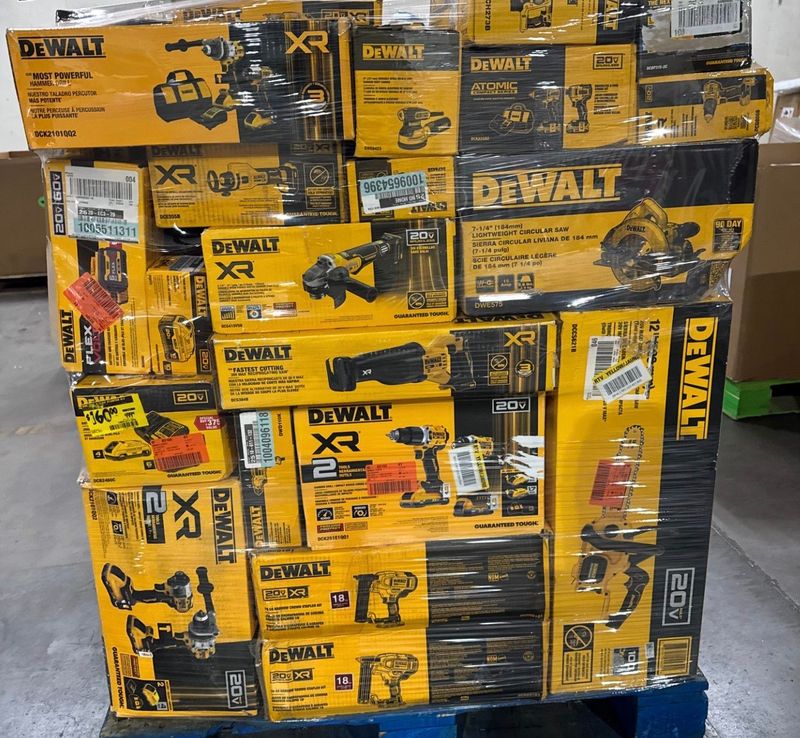 DeWalt 60-Piece Power Tools Pallet – Builder Tool Lot