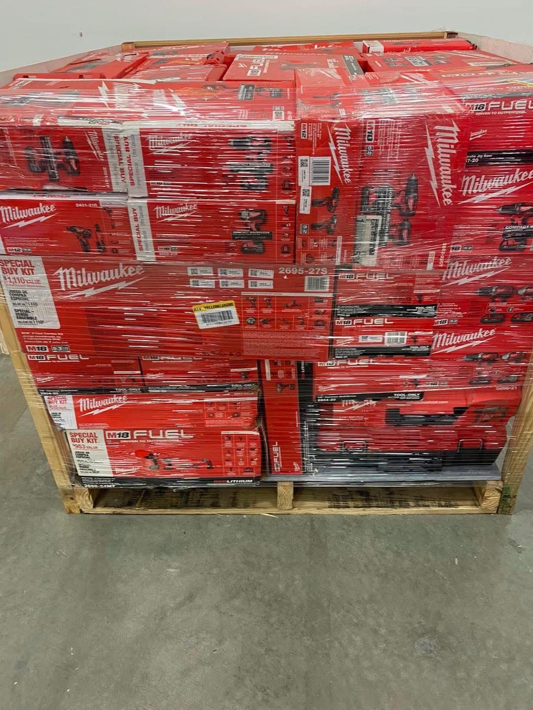 Milwaukee 60-Piece Power Tools Pallet – Heavy Duty Tool Lot