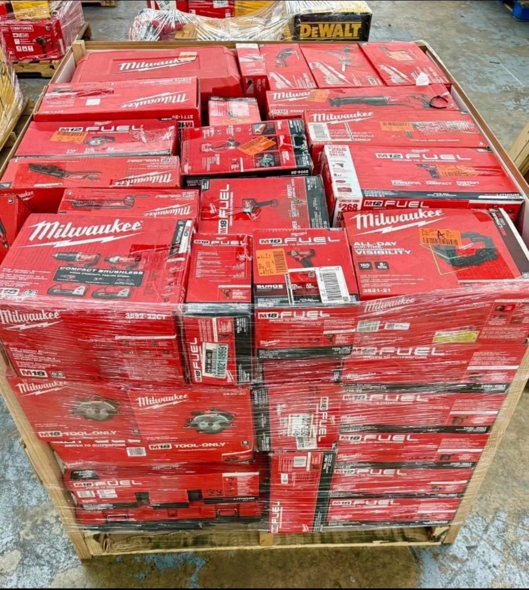 Milwaukee 60-Piece Power Tools Pallet – Pro Tool Bundle