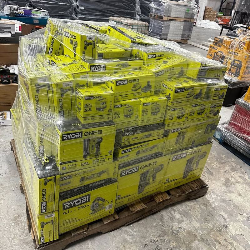 Ryobi 60-Piece Power Tools Pallet – Mixed Tools Lot