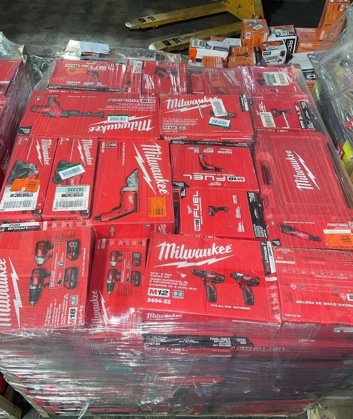 Milwaukee 60-Piece Power Tools Pallet – Industrial Tool Lot
