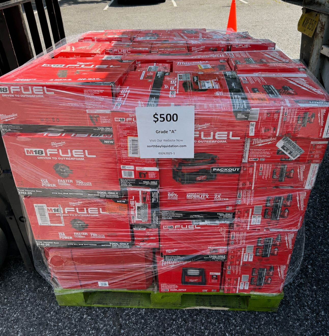 Milwaukee 30-Piece Power Tools Pallet – Contractor Tool Lot