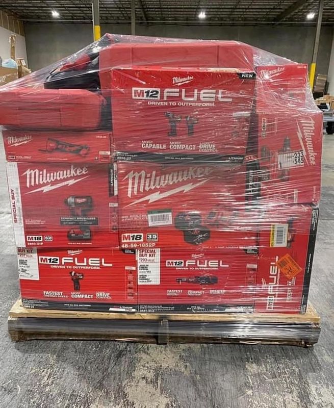 Milwaukee 60-Piece Power Tools Pallet – Pro Contractor Lot