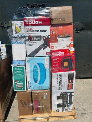 56-Piece Premium Home &amp; Outdoor Liquidation Pallet – New Retail-Boxed Merchandise