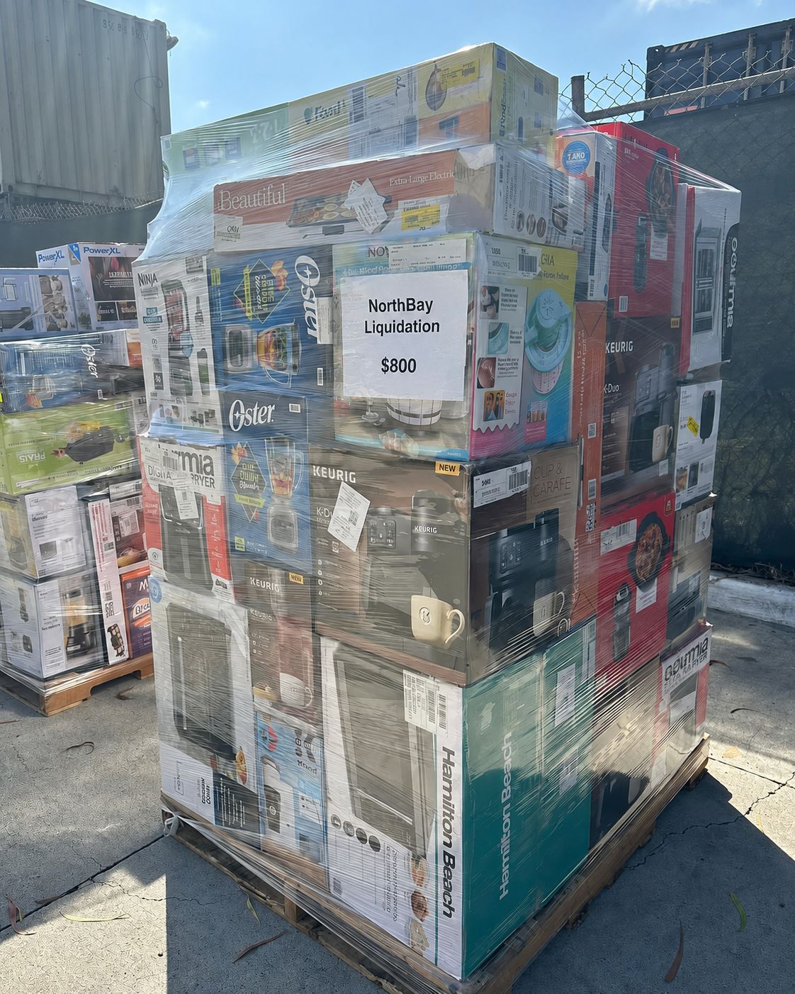 Pallet de 55 Electrodomésticos y Artículos de Cocina