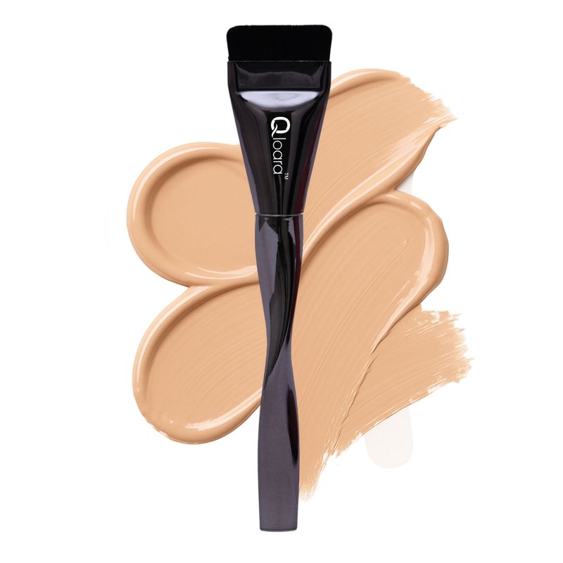 Qloara Flat Foundation Brush for Liquid Makeup | Foundation Brushes for Makeup | Foundation Professional Makeup Brushes|Ultra Soft Bristles|Foundation Brush for Blending Liquid Cream &amp; Powder