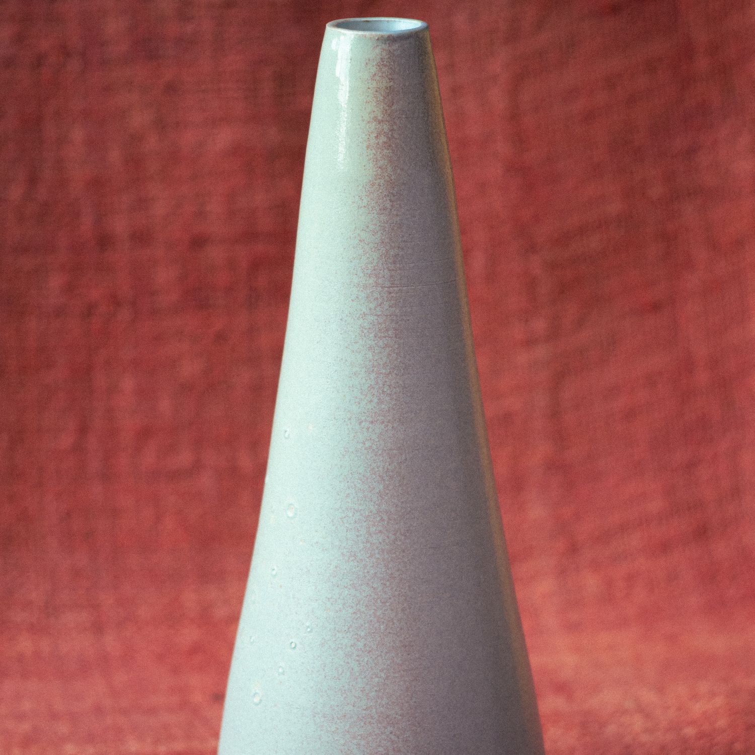 Jarrón Soliflor Blanco Azulado