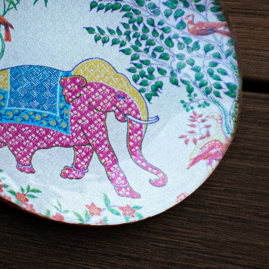 Conjunto de Platos de Decoupage Pequeños