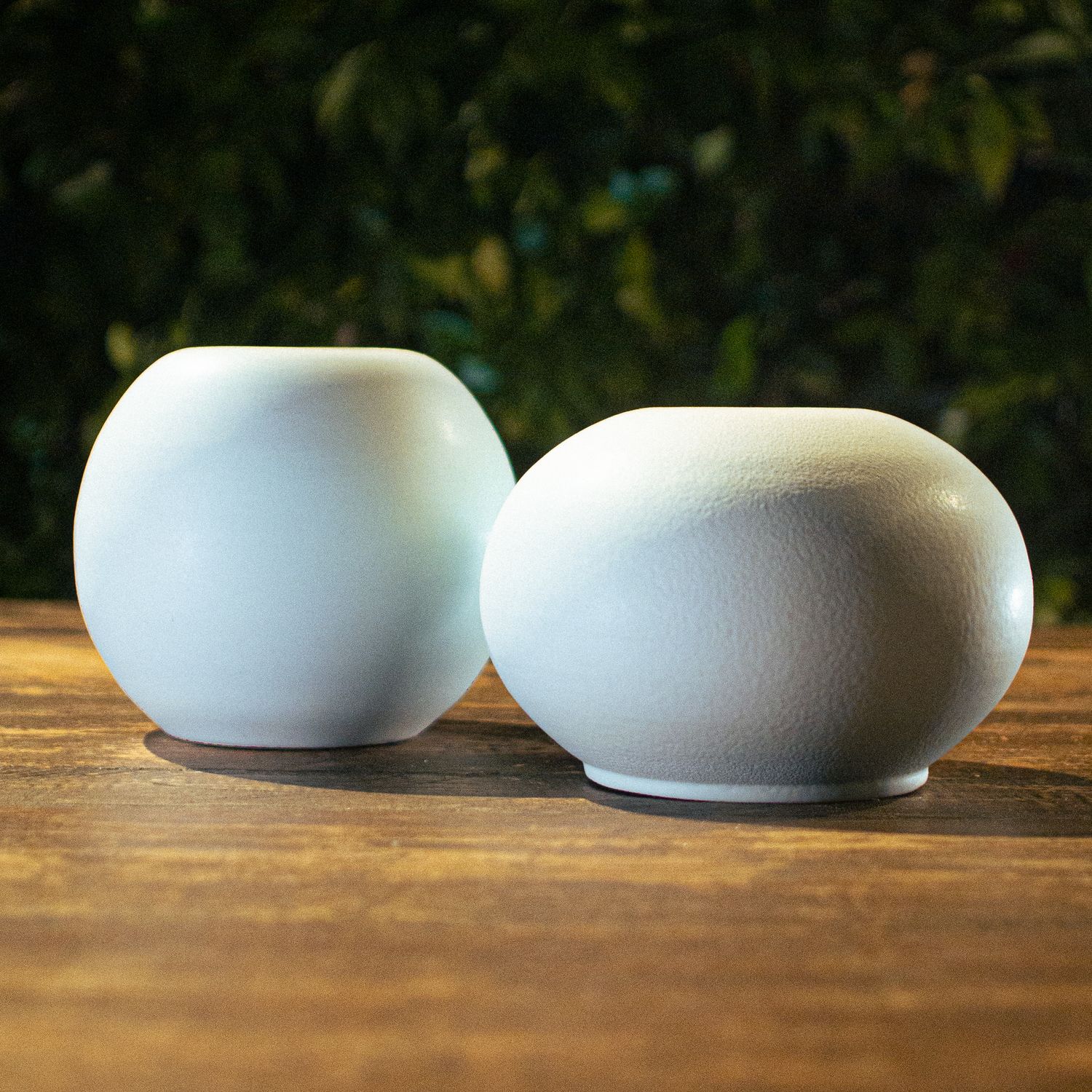 Piezas Ovaladas Blancas