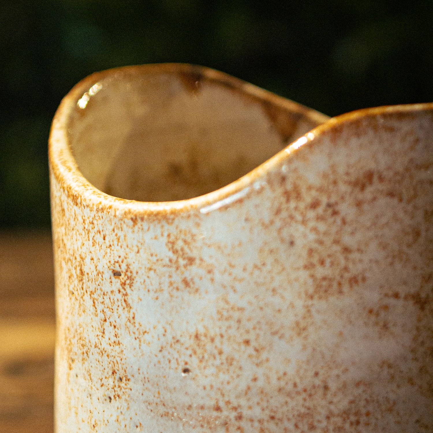 Vaso Blanco y Marrón