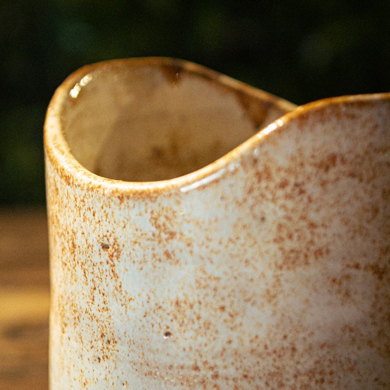 Vaso Blanco y Marrón