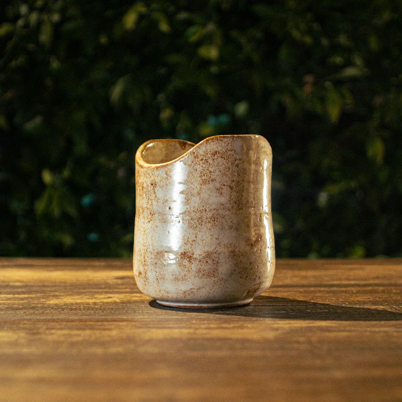 Vaso Blanco y Marrón