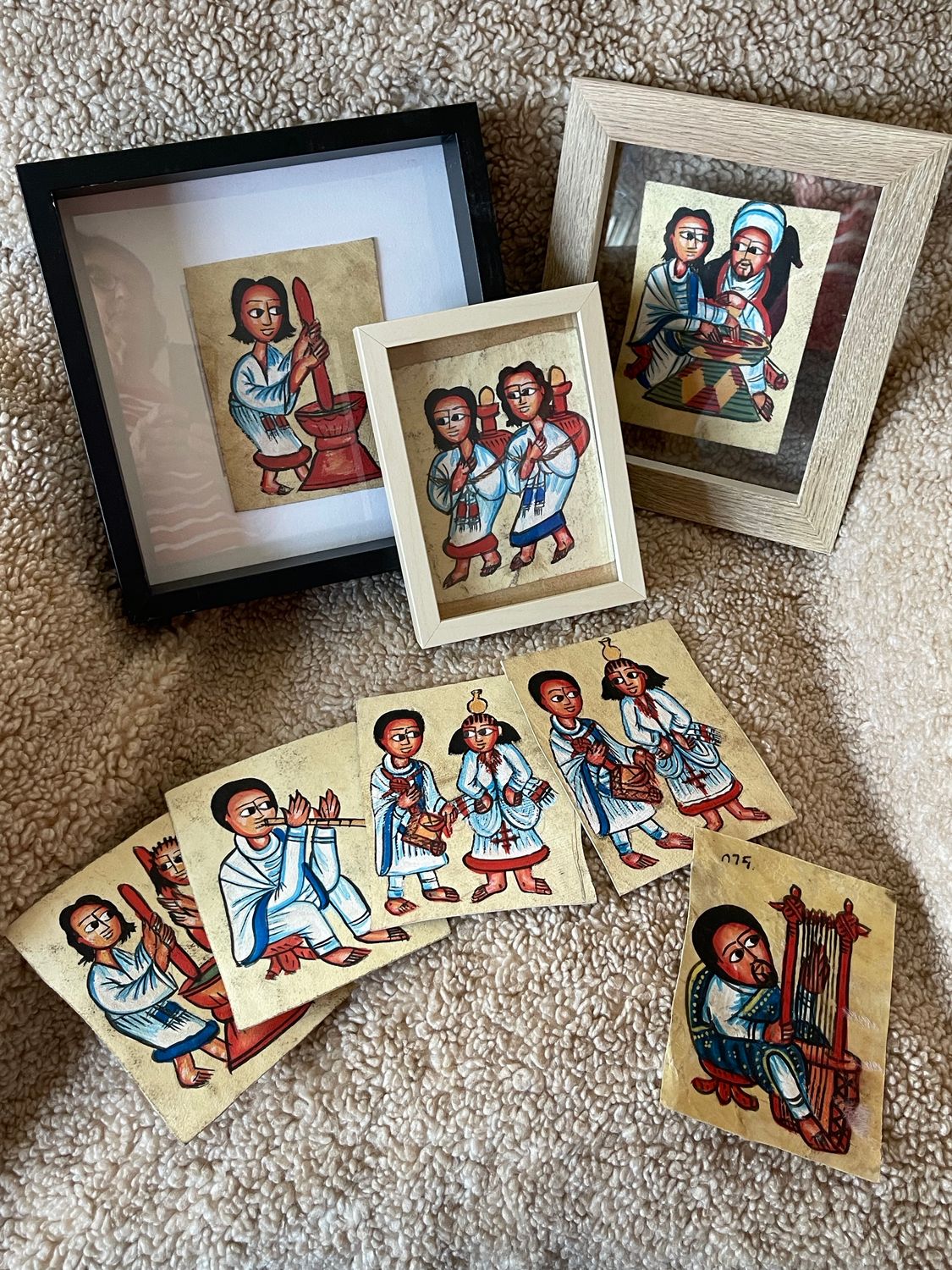 pinturas sobre cuero