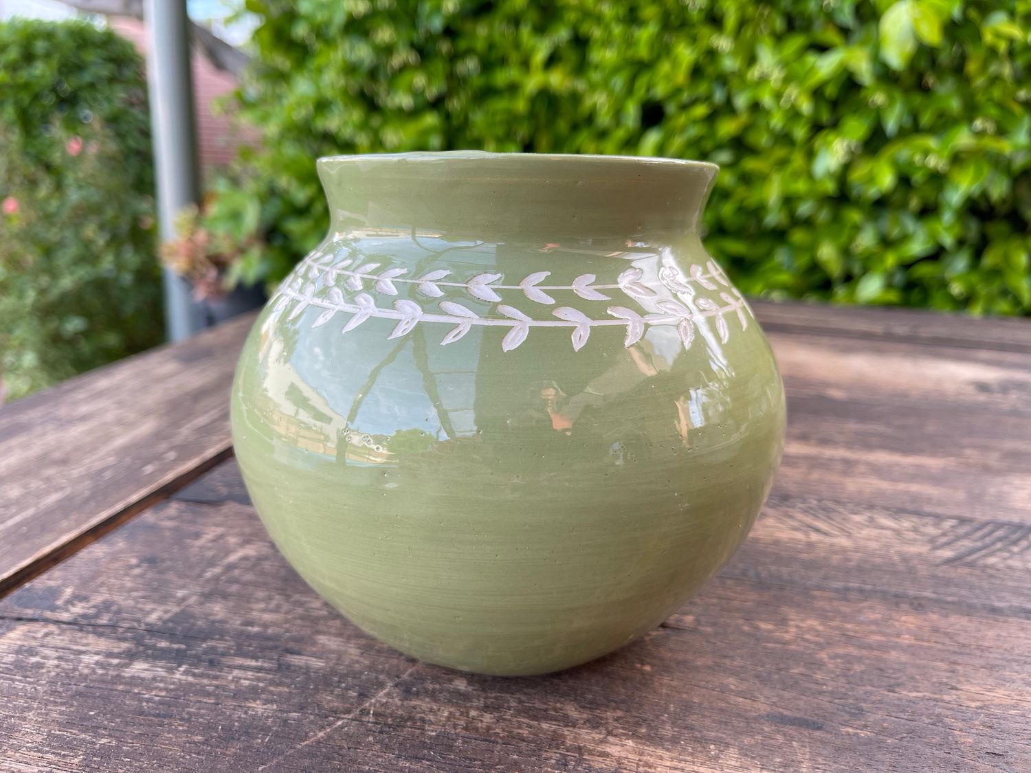 jarrón macetero cerámica