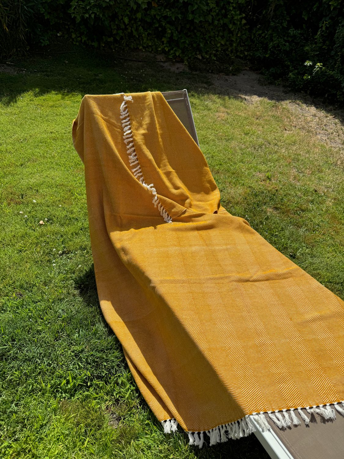 Mantas de algodón etíope para sofa o plaid de cama. La primera de 204 x 140. Las otras dos 225 x 140