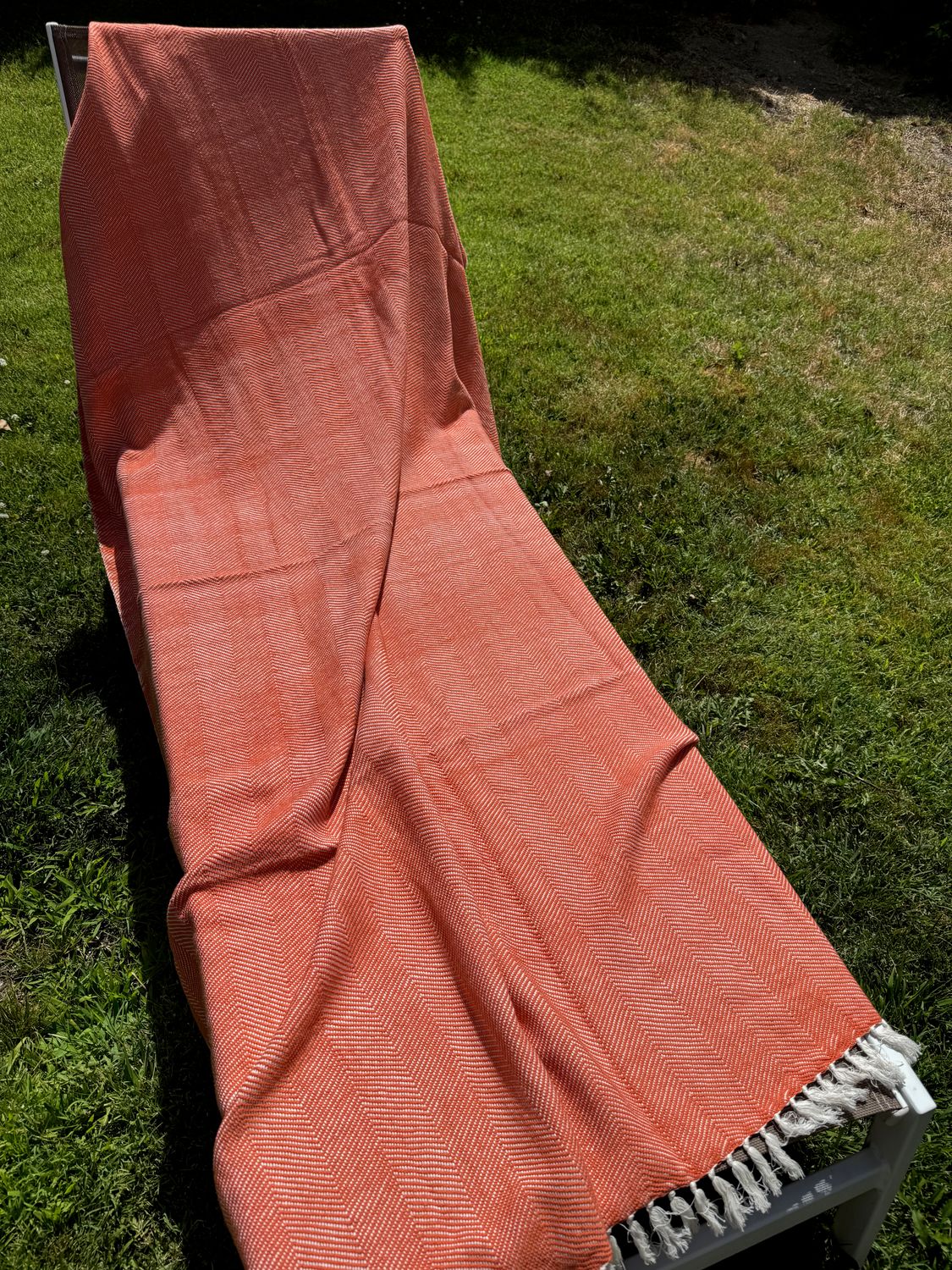 Mantas de algodón etíope para sofa o plaid de cama. La primera de 204 x 140. Las otras dos 225 x 140