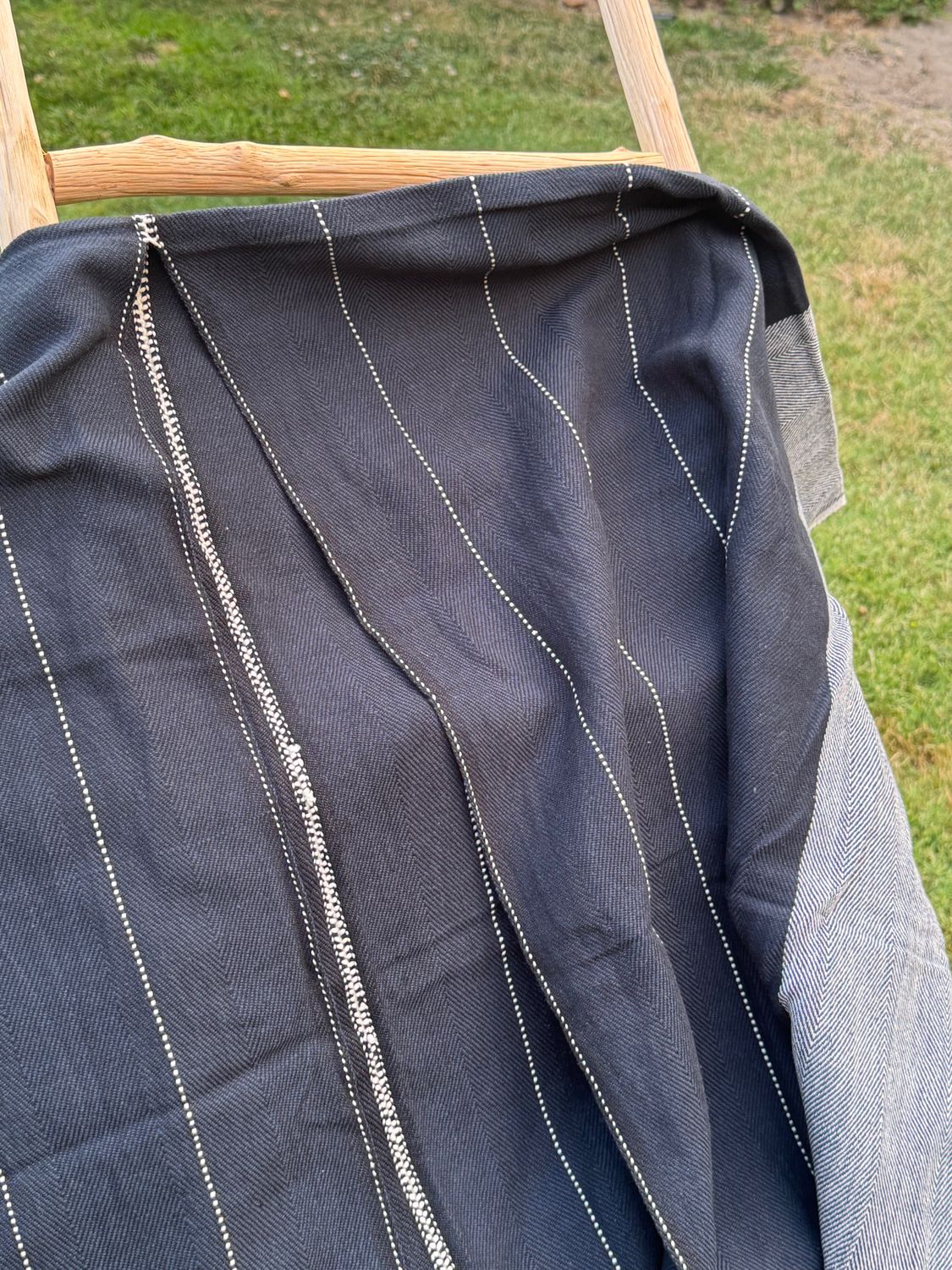 Ponchos de algodón etíope. Prenda de Otoño. Talla única