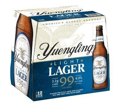 Yuengling Light Lager 12x12 bottles