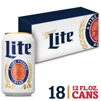 Miller Lite 12oz can 18pk