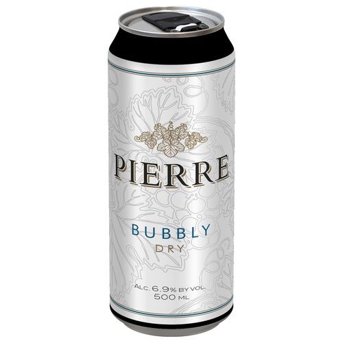 Pierre Bubbly Dry 500mL can