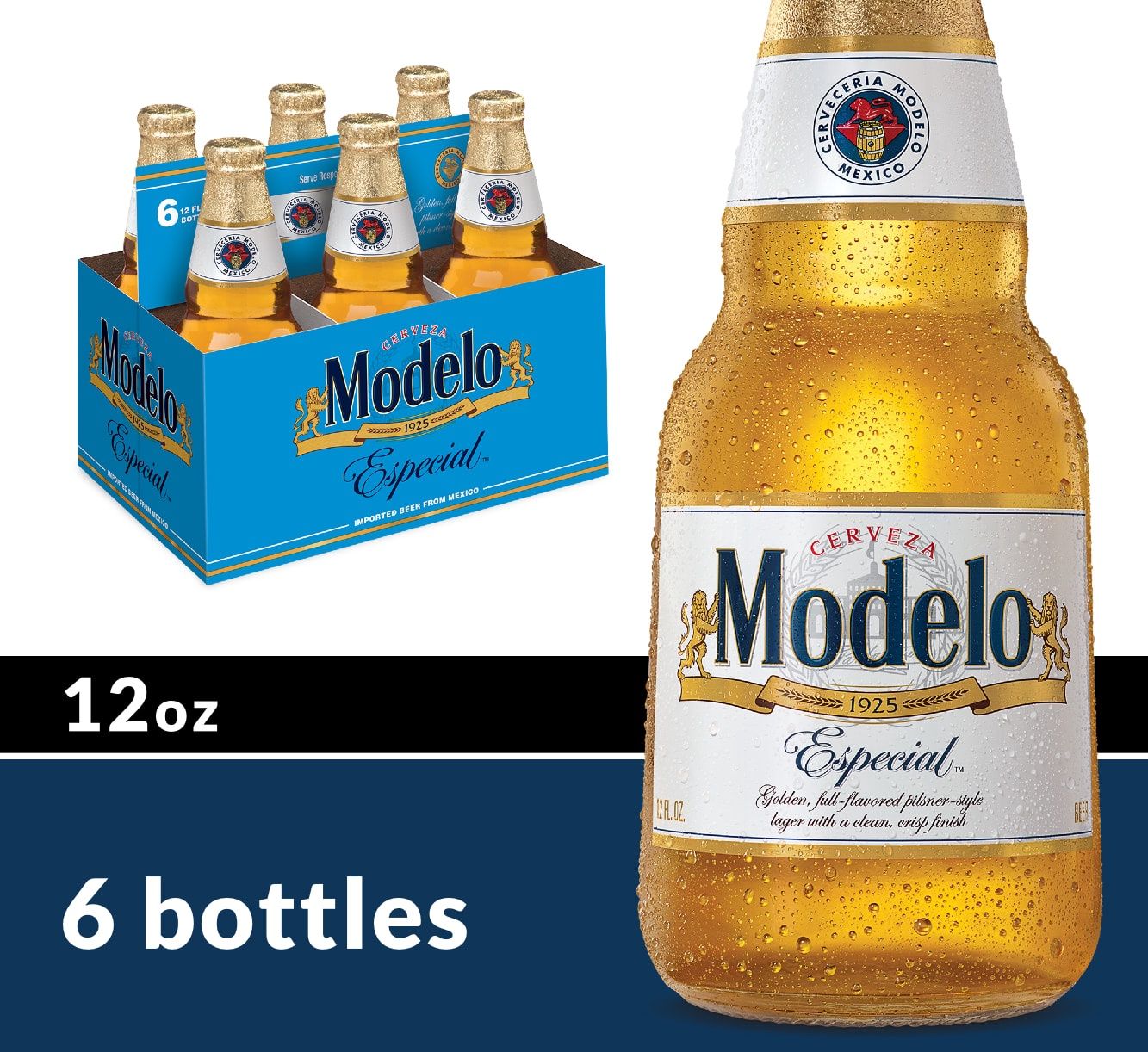 Modelo Especial 6 pack bottles