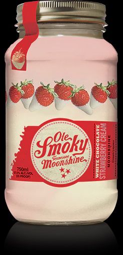 Ole Smoky White Chocolate Strawberry Cream Moonshine 750mL