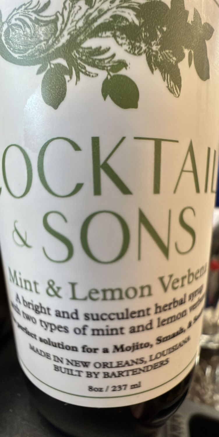 Cocktail &amp; Sons Mint &amp; Lemon Verbena