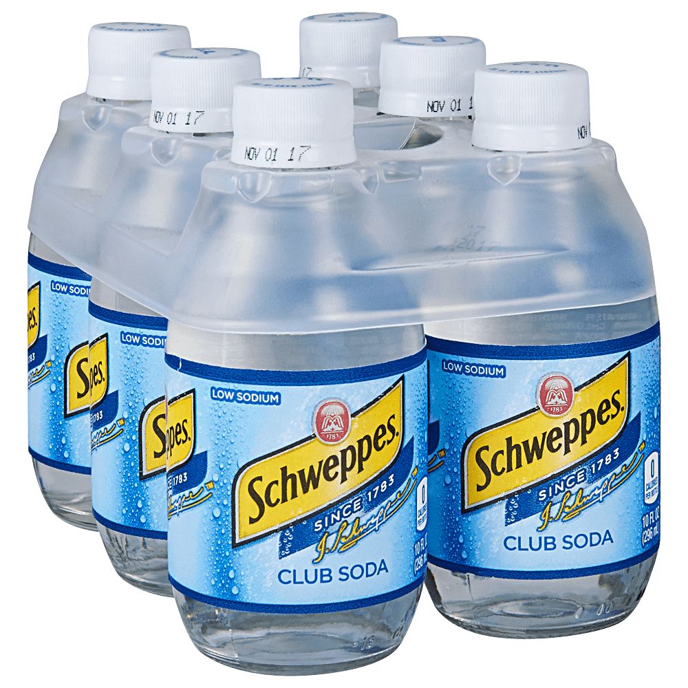 Schweppes Club Soda 10oz 6pk