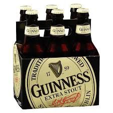 Guinness Extra Stout 12oz btl 6pk