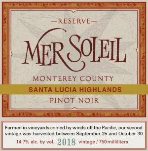 Mer Soleil Reserve Pinot Noir 750mL