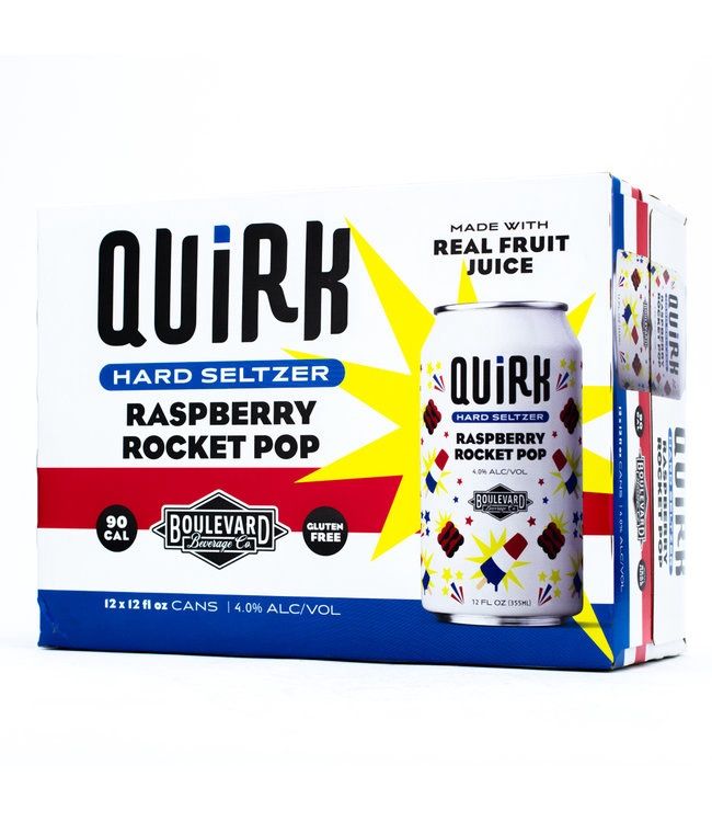 Quirk Raspberry Rocket Pop 12pk