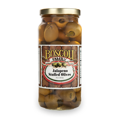 Boscoli Jalapeño Stuffed Olives