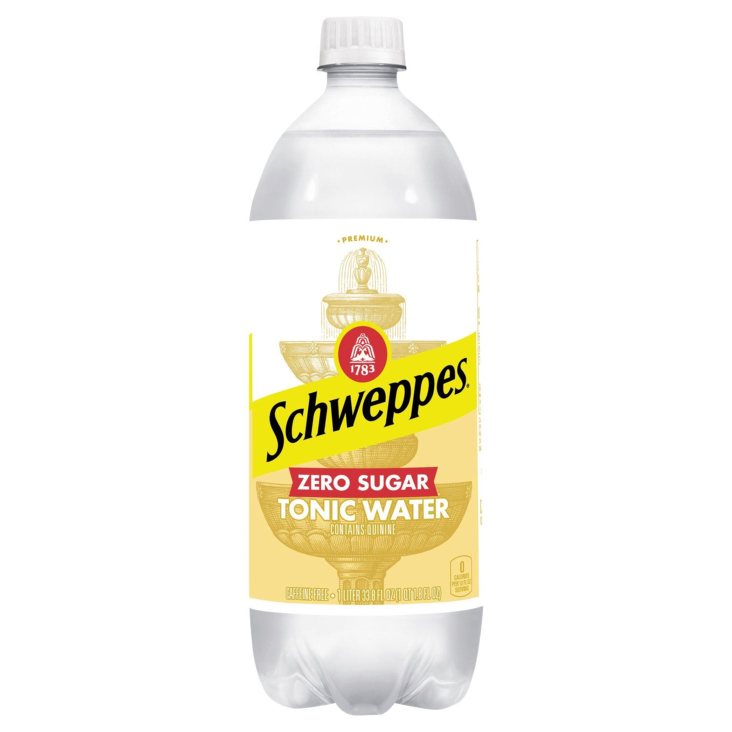 Schweppes Zero Sugar Tonic Water 1L