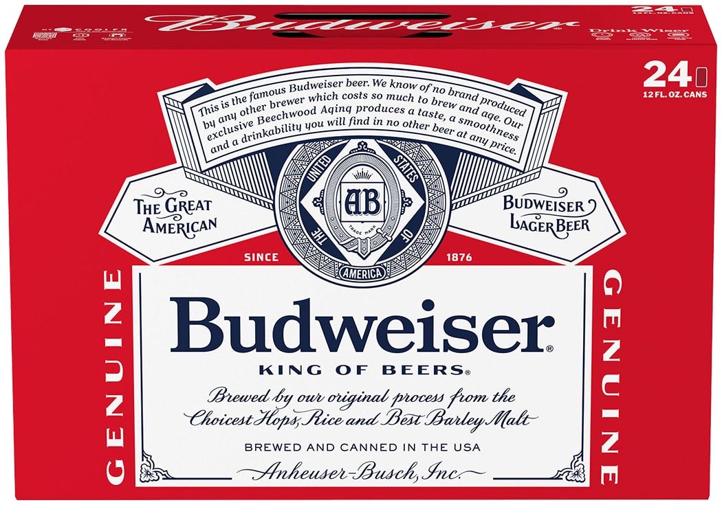Budweiser 24 pack cans