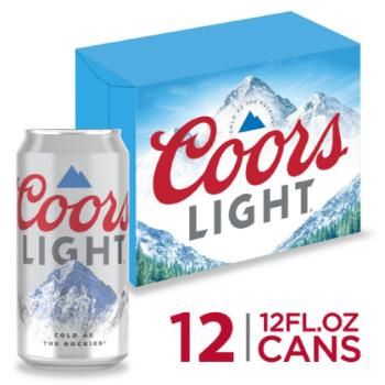 Coors Light 12oz cans 12pk