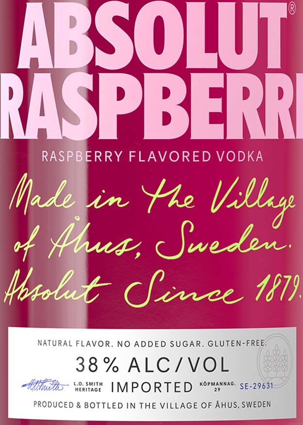 Absolut Raspberri 750mL